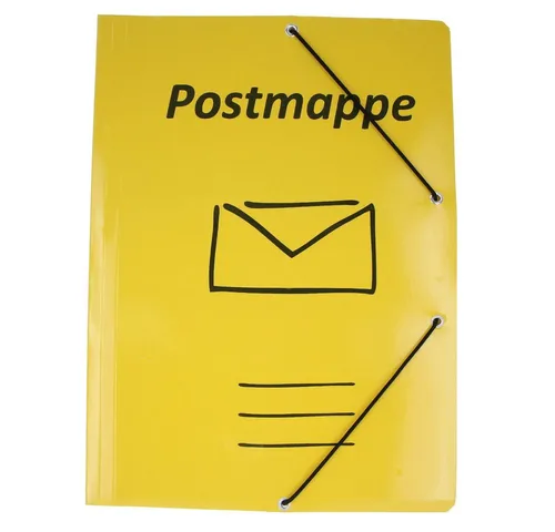MICA Schreibmappe Mica College - Postmappe - Eckspanner DIN A4 - in gelb