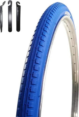 Kenda K-142 Fahrradreifen in Blau 40-635 (28 x 1 1/2) inkl. maxxi4you Reifenheber 1 x