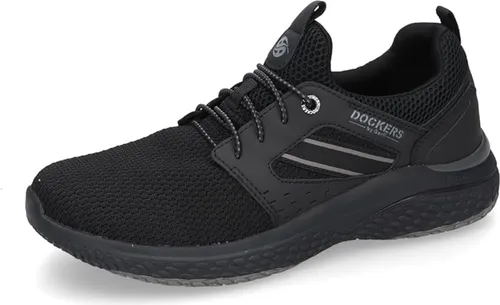 Dockers by Gerli Herren Low-Top Sneaker - Herren-Sneaker aus bequemem Textil, ideal für Business und Freizeit. Der Allblack-Look sorgt für vielseitige Kombinationsmöglichkeiten.