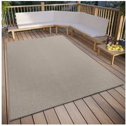 HANSE Home Teppich Pure, rechteckig, Höhe: 6 mm, strapazierfähig, pflegeleicht, robust, In- und Outdoor, wetterfest beige 115 cm x 170 cm x 6 mm