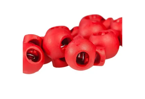 maDDma 10 Einloch-Kordelstopper rund 15x19mm, Durchzug 4x5,5mm Gurtstecker