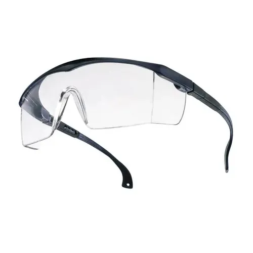 Feldtmann Schutzbrille Tector BASIC klar mit Seitenschutz - Klassische Schutzbrille mit höhen- und längenverstellbaren Bügeln. Klare, antikratzbeschichtete Sichtscheibe für optimalen Komfort und Sicherheit im Einsatz.