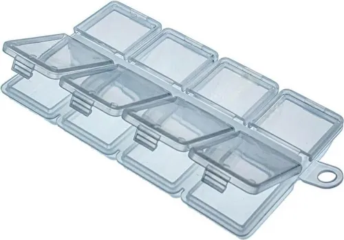 Jenzi Kunststoffbox Transparent 10,2x6,2x1,3cm