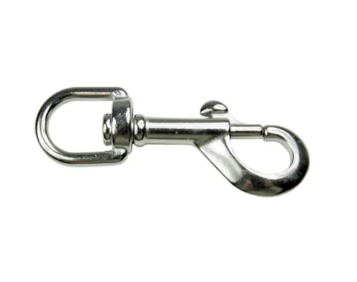 Edelstahl V4A Wirbelkarabiner, 80mm, Befestigung, Karabiner, Wirbel, rostfrei