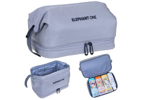 ELEPHANT Kulturbeutel Kulturtasche Bodenfach Innentaschen Washbag Kosmetiktasche, Reisetasche Sauna Sport Reise Toiletry Bag ONE 13113