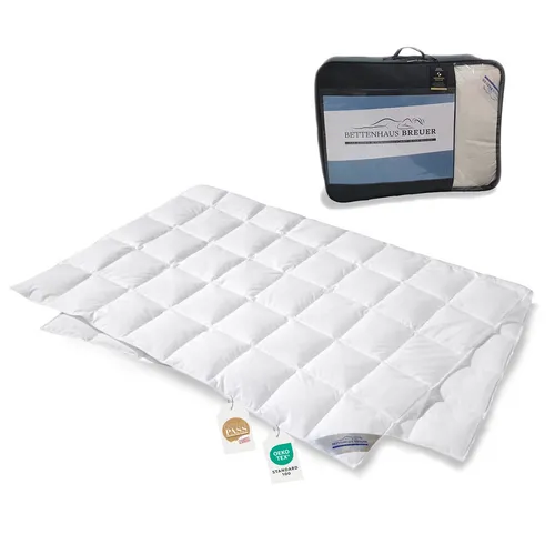Daunenpass Sommer Daunen Bettdecke 135x200 - Bettdecken für Erwachsene und Kinder, aus 100% neuen Daunen, kühlend und ideal für warme Nächte, mit OEKO-TEX Zertifizierung für höchste Qualität.