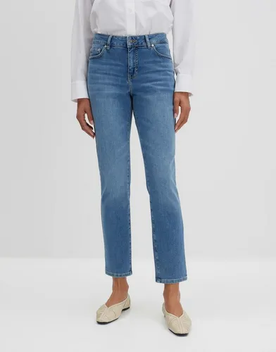 someday Damen Slim Jeans Catia Iconic Low Rise - Nachhaltiger Baumwollmix in mid Sky Blue, Größe 38 - Jeans aus nachhaltigem Baumwollmix mit schmal zulaufendem Bein für einen modernen Look. Hochwertiger Denim sorgt für ein angenehmes Tragegefühl und zahlreiche Kombinationsmöglichkeiten.