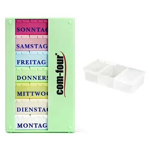 com-four® Medikamentendosierer 7 Tage