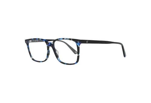 Web Brille WE5292 55A 54 Unisex Blau - Brillenfassungen für Unisex Erwachsene, stylische blaue Vollrandbrille mit burgunderfarbenen Gläsern – ideal für einen modischen Look.
