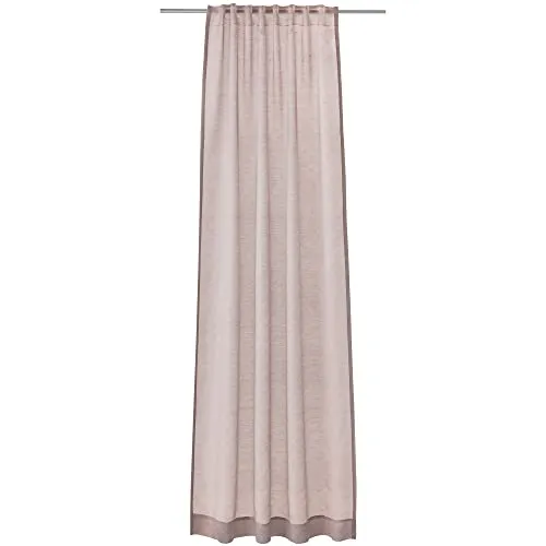 Joop! Schlaufenvorhänge Glare Rose 130x250 cm - Elegante Schiebevorhänge mit Kornblumenmuster, transparent und leicht glänzend, ideal für stilvolle Fensterdekoration.