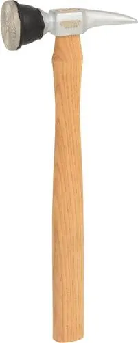 KS Tools 140.2109 Karosserie-Riffelhammer grob, rund/spitz - Hämmer für präzises Nachbearbeiten, Spezialprofil reduziert Spannungen im Blech, ideal für punktgenaues Ausbeulen.