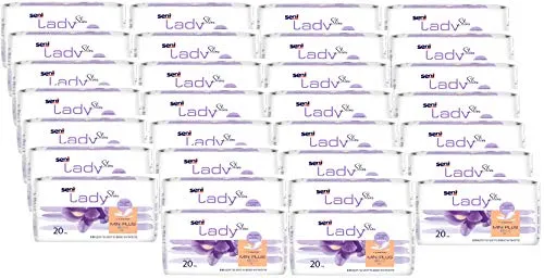 Seni Lady Slim mini plus - Inkontinenzeinlagen - Praktischer Karton mit 30 x 20 Stück, besonders dünn und diskret für optimalen Tragekomfort und Sicherheit.