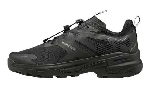 Helly Hansen Ridgeflyer QL black (990) 9.5 - Wanderschuhe für Herren, leicht und atmungsaktiv mit über 60% recyceltem Obermaterial. Ideal für Tageswanderungen, wasserabweisend und mit Schnellschnürsystem für unkomplizierte Abenteuer.