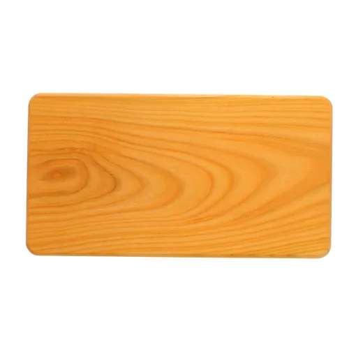 Frühstücksbrett Frühstücksbrettchen rechteckig Kirschholz unverleimt 22 x 12 cm