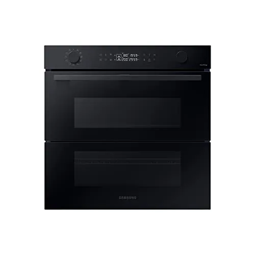 SAMSUNG NV7B45502AK/U1 Dual Cook Flex Einbaubackofen - Backofen mit 76 l und Dual Cook Flex™ für gleichzeitiges Garen unterschiedlicher Speisen. Pyrolytische Selbstreinigung und SmartThings Cooking App für ein müheloses Kocherlebnis.