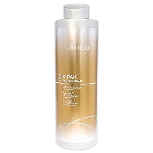 Joico K-Pak Cuticle Sealer 1000 ml - Bändigender Conditioner für chemisch behandeltes Haar - Conditioner für geschädigtes Haar, ideal zur Wiederherstellung der Haargesundheit. Der Joico K-Pak Cuticle Sealer sorgt für glattes, glänzendes Haar und schützt vor weiteren Schäden.