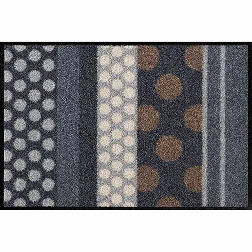 Salonloewe Fußmatte Glamour Dots Grau 75x120 cm - Tür- & Bodenmatten, waschmaschinengeeignet und ideal für Flur, Terrasse oder Hauseingang - für einen stilvollen und sauberen Eingangsbereich.