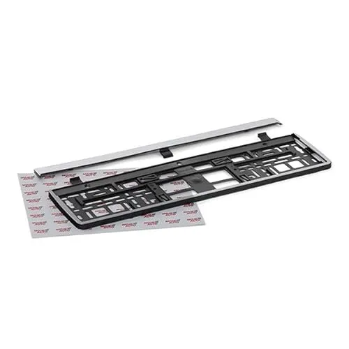 Universal Kennzeichenhalter schwarz, Chrom