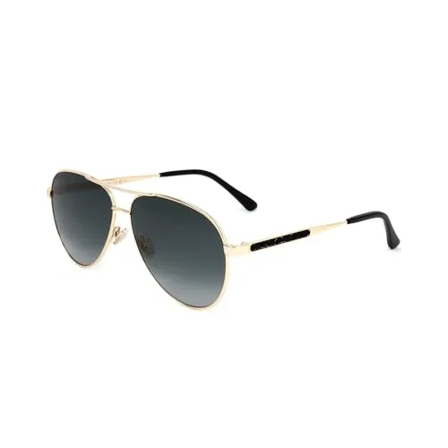 Jimmy Choo Damen-Sonnenbrille in Gold/Schwarz, Größe 60 von Jimmy Choo