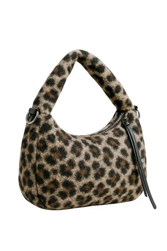 COLLEZIONE ALESSANDRO Schultertasche Leo Kuschel, Leotasche aus Teddymaterial