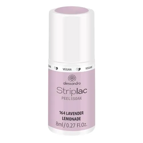 alessandro Striplac UV-Nagellack Lavender Lemonade – Schonend und langanhaltend – Einfache Entfernung dank Peel-Off-Technologie – Vegan und tierversuchsfrei – 8 ml