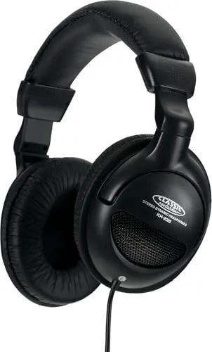 Classic Cantabile KH-238 Kopfhörer - HiFi- und DJ-Kopfhörer mit 20-20000 Hz Frequenzbereich, 12-fach verstellbar und integrierter Lautstärkeregelung