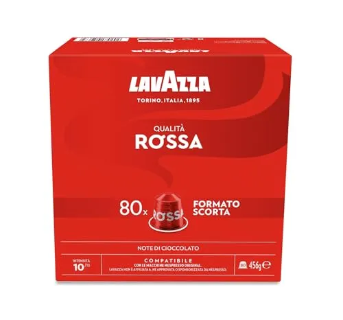 Lavazza Nespresso Kaffeekapseln - 30 Aluminium Qualität - Kaffeekapseln & -pads, 100% in Italien hergestellt, für intensiven Espresso-Geschmack in jedem Schluck, kompatibel mit Nespresso-Maschinen.
