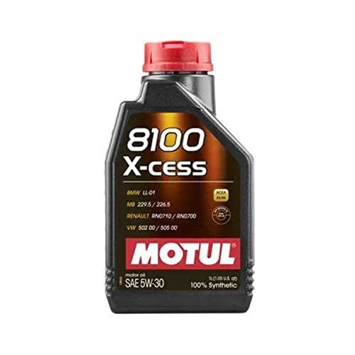 MOTUL Motoröl 5W-30 8100 Vollsynthetiköl Motor Öl ACEA A3/B4 API SL X-CESS 1L