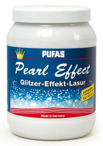 Glitzerfarbe Efffektfarbe Pufas Pearl Effect Lasur 1,5L von PUFAS