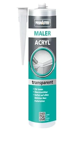 Primaster Maler-Acryl Transparent 300ml Dichtmasse Dichtstoff Bauacryl