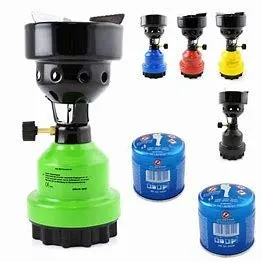 Gaskocher Campingkocher Shisha Kohleanzünder mit 4 Gaskartuschen
