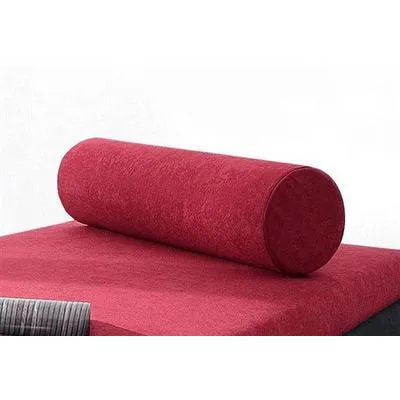 Nackenrolle MAINTAL, rot (bordeaux), L:116cm Ø:23cm, Polyester, Funktionskissen, Nackenrolle