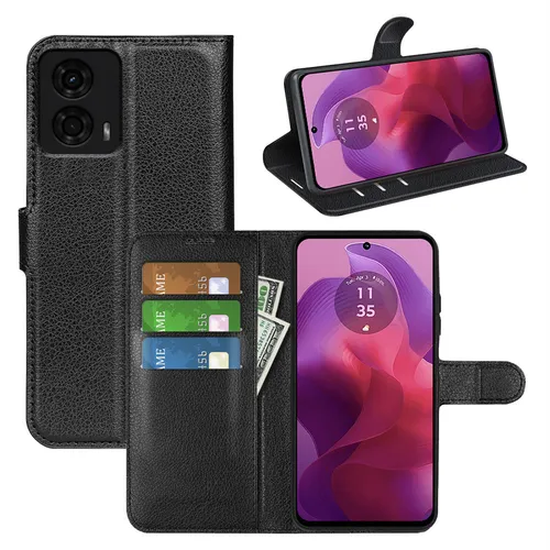 Hülle Motorola Moto G04/ G24/ E14 Handyhülle mit [Standfunktion] [Kartenfächern]