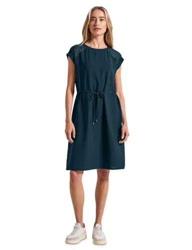 STREET ONE Shirtkleid mit Mesh-Details - Jerseykleid mit atmungsaktiven Mesh-Details, ideal für einen lässigen Look und optimalen Tragekomfort durch dehnbare Stretch-Qualität.