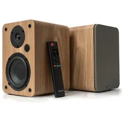 Vulkkano A4 HDMI ARC Aktivlautsprecher Braun von Vulkkano