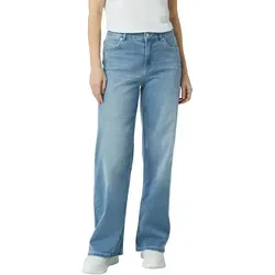 comma Denim Wide Leg Hose - Jeans mit Mid Rise-Bund und Gürtelschlaufen, ideal für einen lässigen Look. Bequemes 5-Pocket-Design und weit geschnitten für maximale Bewegungsfreiheit.