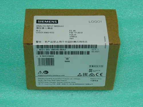 Siemens LOGO AM2 RTD, 6ED1 055-1MD00-0BA2 für PT100 PT1000 - SPS-Prozessoren, 2-Messkanäle für präzise Temperaturmessung mit PT100/PT1000, ideal für Automatisierungsprojekte.