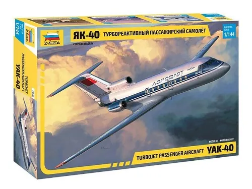 Turbojet Passagier Aircraft YAK-40 7030 ZVEZDA 1:144