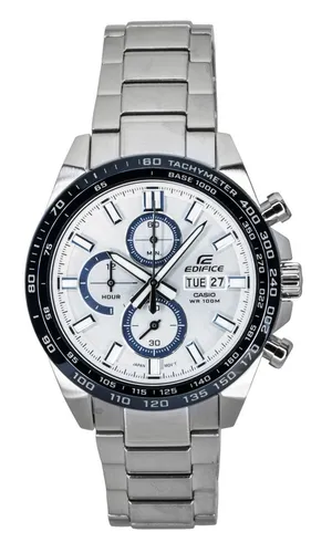 Casio Edifice Quarz-Chronograph Silber Zifferblatt EFR-574DE-7AV 100M Herrenuhr