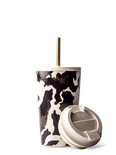 MAMEIDO Thermobecher 470ml, doppelwandig isoliert in beige von MAMEIDO