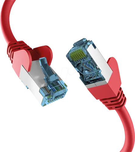 EFB RJ45 PATCHKABEL mit CAT7 ROHKABEL ROT 10m
