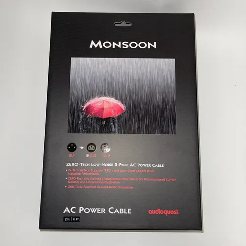 Produktbild Audioquest NRG Monsoon 2M | Schwarz | High-End C13 Netzkabel