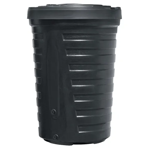RAINCAN 210L Regenwassertank - Gartenmöbel & Zubehör, 210 Liter Volumen für nachhaltige Wassernutzung, platzsparend und in elegantem Schwarz