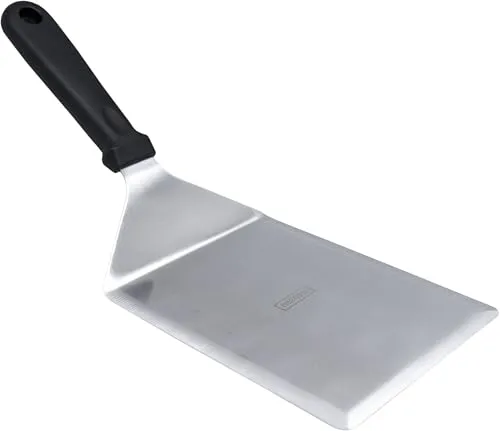 Nerthus FIH 1480 Edelstahlspatel für Grillplatte ideal für Smash Burger Fleisch und Gemüse