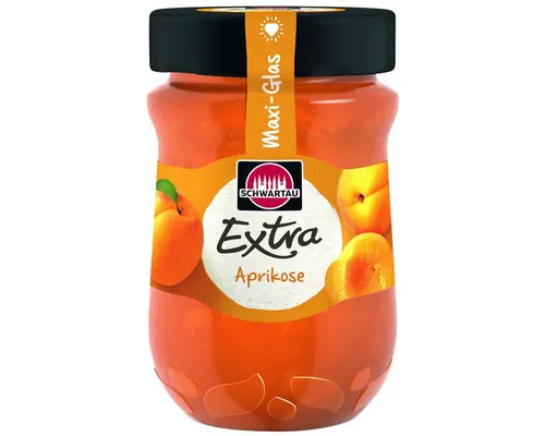 SCHWARTAU Fruchtaufstrich, Schwartau Extra Aprikose Frühstück Fruchtaufstrich Maxiglas 600g