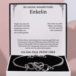 An meine wundervolle Enkelin – ZOE_HEARTBRACELET aus Silber