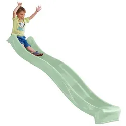 4iQ Slide Wellenrutsche Rutsche 150 Pastellgrün aus HDPE für Kinderspielplatz - Grün