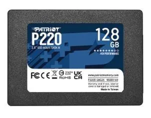 Patriot Memory P220 - 128GB SSD SATA 3 2,5 Zoll, hohe Leistung und schnelle Anwendungsausführung für Ihren PC oder Notebook
