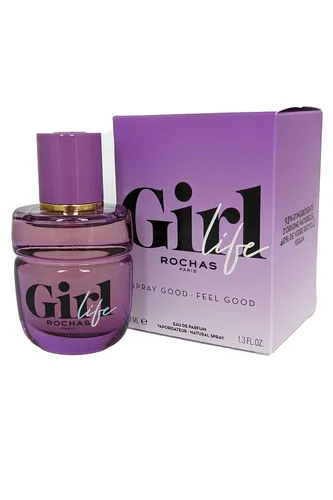 Rochas Girl Life Eau de Parfum 40 ml - Damen Eau de Parfum, blumiger und fruchtiger Duft, der die Sinnlichkeit unterstreicht und jeden Tag zum Strahlen bringt. Perfektes Geschenk für besondere Anlässe.