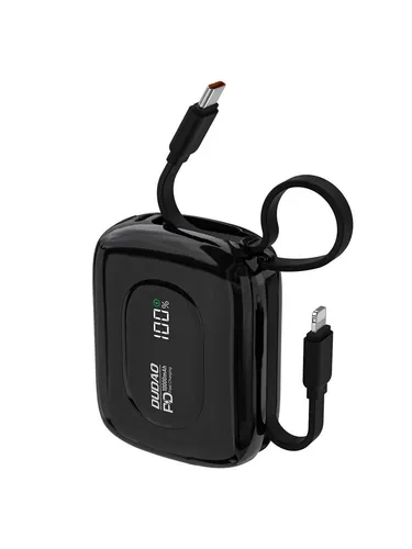 Dudao K32 Powerbank 22,5 W 10000 mAh mit integriertem USB-C/ Lightning Kabel